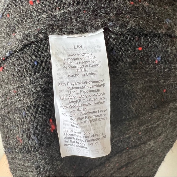 NWT Madewell Donegal Rolled Mockneck Wool Blend Speckled Knit Sweater Dress - Picture 9 of 9